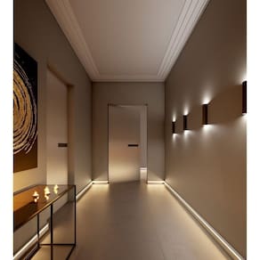 Kit com 20 Barras Moldura de Teto Rodateto de Poliestireno M10 Metro Linear 40m Branco