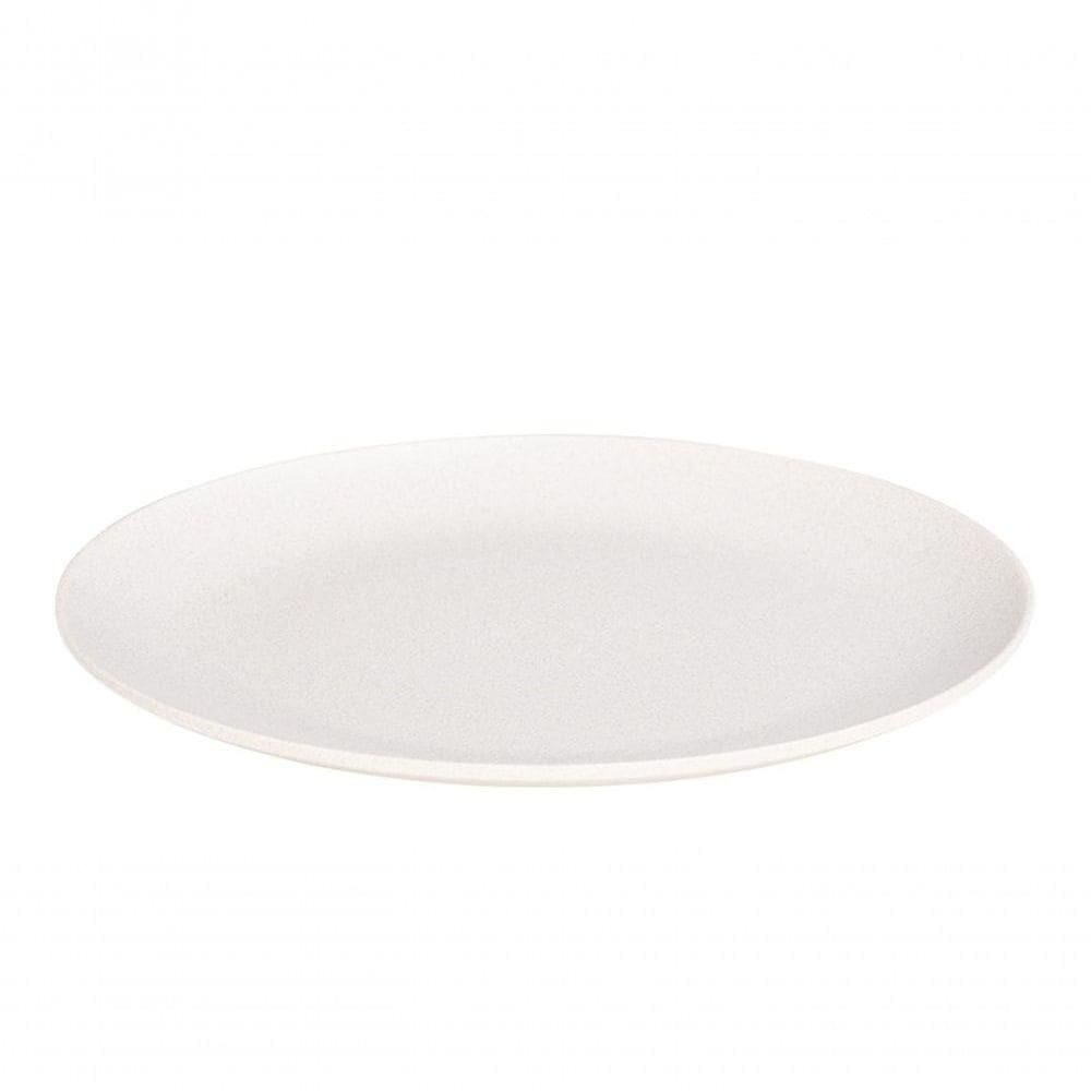 Prato Elegance Redondo 30cm Branco Em Policarbonato Linha Profissional Cook Vem