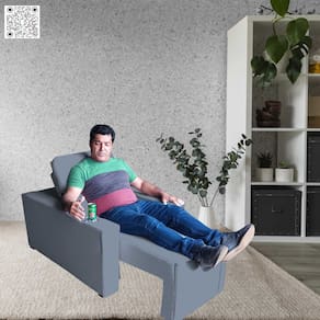 Poltrona Imperial Com Assento Retratil Eletrico Suede Conforto Modernidade e Requinte Grafitte
