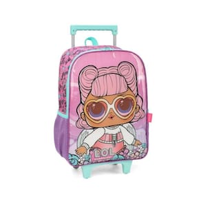 Mochila De Rodinhas Lol Surprise Rosa Luxcel