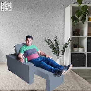 Poltrona Imperial Com Assento Retratil Eletrico Suede Conforto Modernidade e Requinte Grafitte