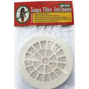 Ralos e Grelhas Anti Inseto com Tela 10cm Redondo D`Rose para Banheiros e Jardins.
