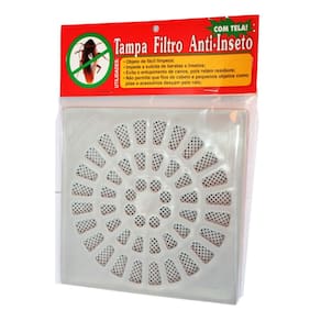 Grelhas para Ralos Anti Inseto com Tela 15cm D`Rose Para Banheiros e Jardins.