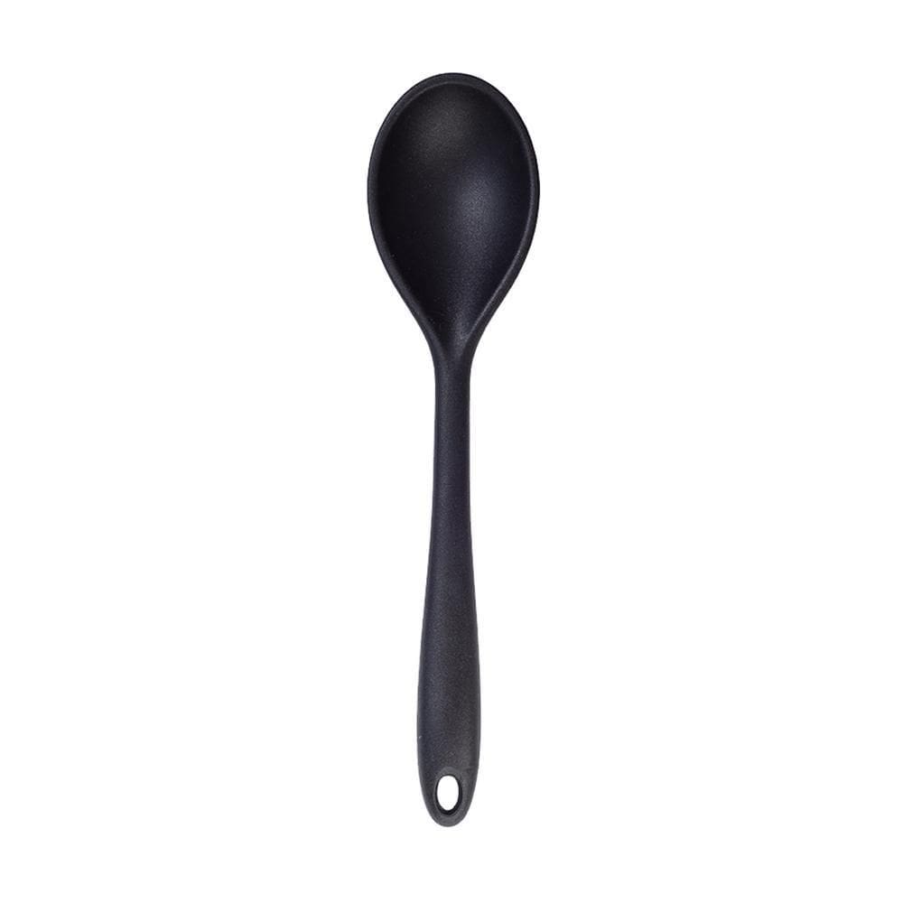 Colher De Silicone Duplo Preta - Oikos