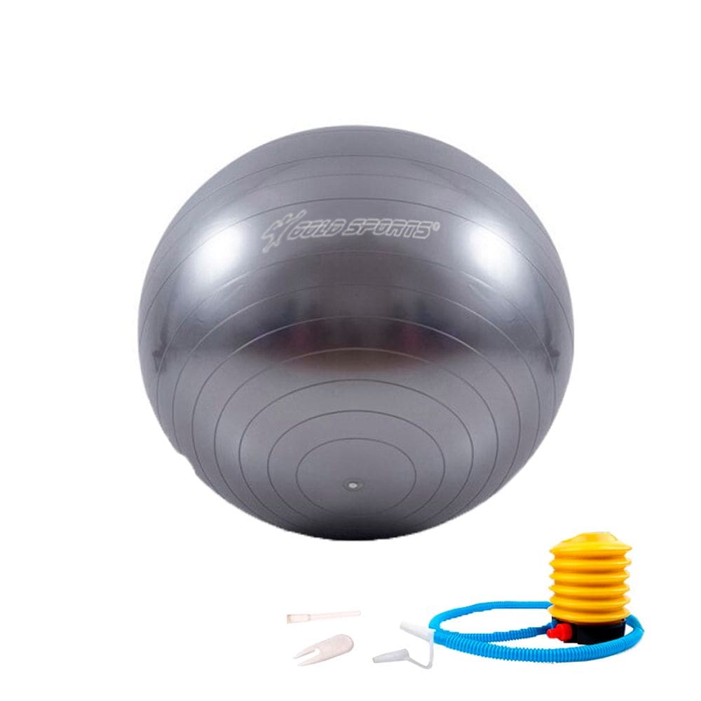 Bola  de Ginástica Gold Sports Pro 55cm Com Bomba de Encher Anti Explosão