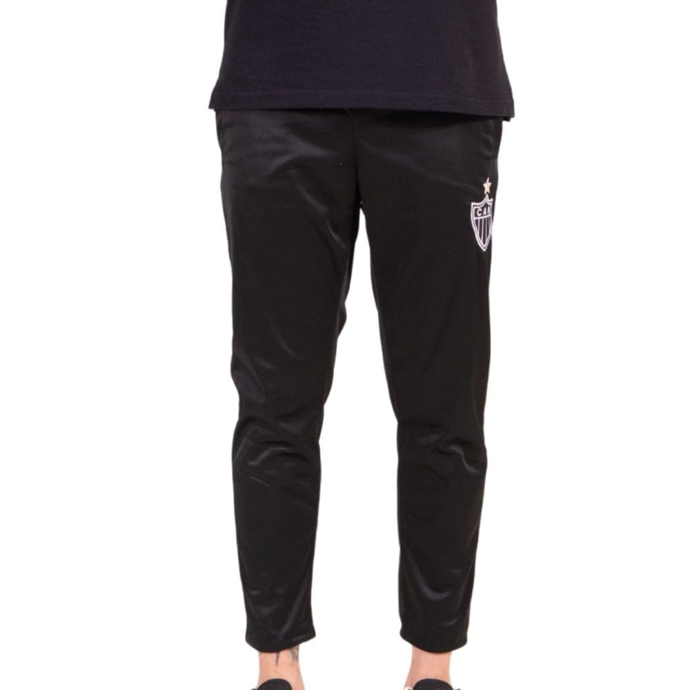 Calça Masculina Atlético Mineiro Sintética Escudo Bordado