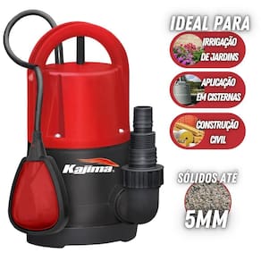 Bomba Submersível Kajima Qwl105 Boia Sensor De Nível 110v