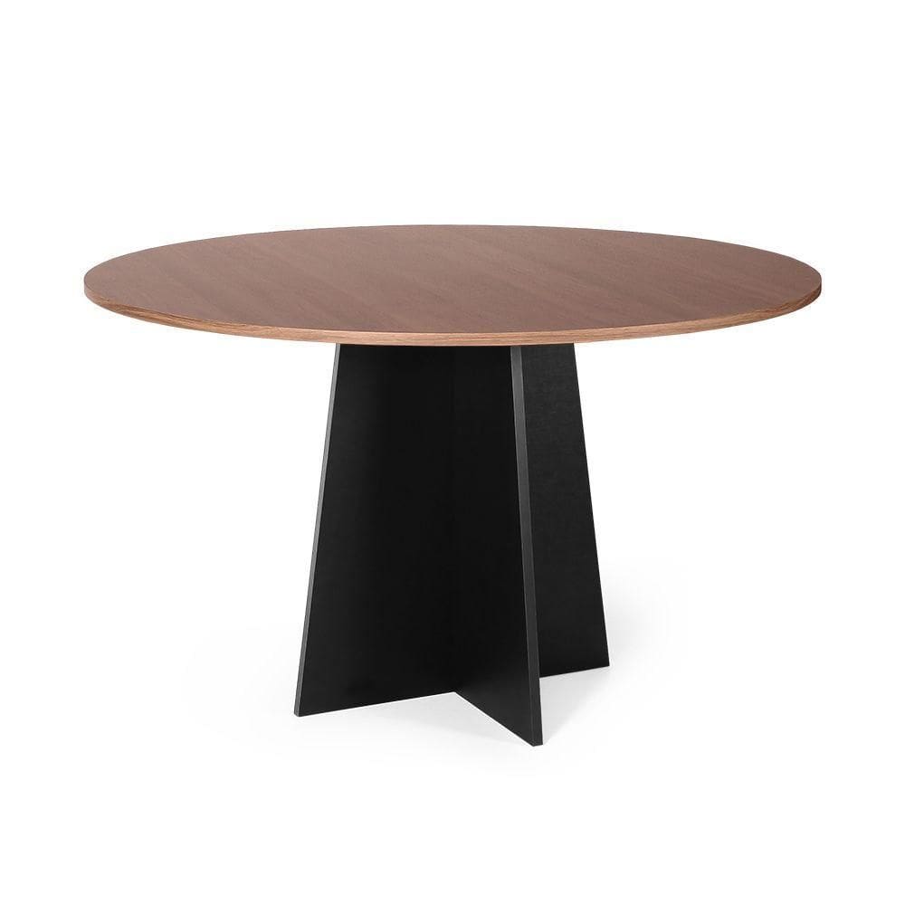 Mesa De Jantar Redonda 4 Lugares 90cm Isabela Noronha/preto - Straub Web