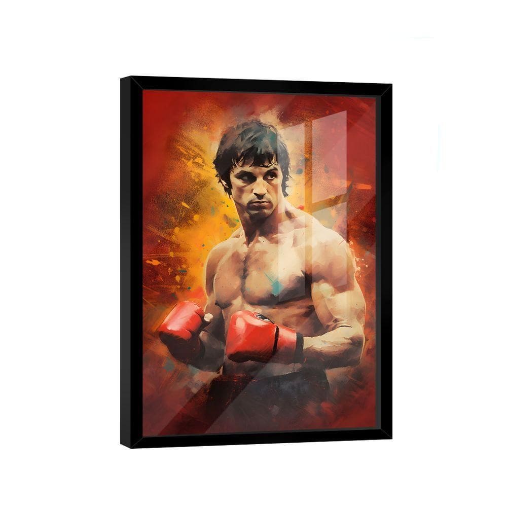 Quadro Rocky Balboa Pintura -- Br Artes