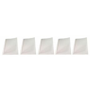 Kit 5 Capas Encadernação Térmica Até 200 Folhas A4 Branca