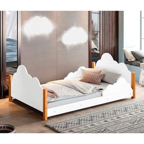Cama Infantil Cirandinha Branca C/ 2Luminárias Sonhos De Luz