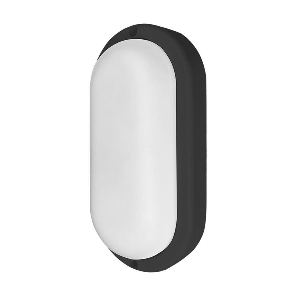 Arandela Tartaruga Led Taschibra Phare Slim 12w Ip65 6500k Bivolt Preto