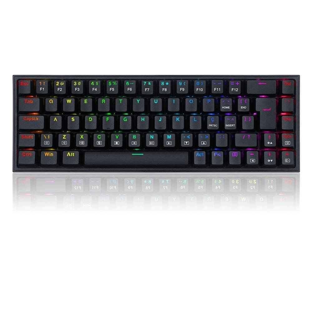 Teclado Gamer Mecânico Castor, Switch Blue, Preto, RGB, ABNT2, K631-RGB (PT-BLUE), REDRAGON