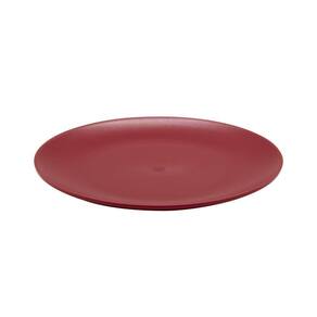 Prato Elegance Redondo 30cm Vermelho Em Policarbonato Linha Profissional Cook Vem