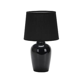 Luminária Abajur Taschibra Pottery 32cm E27 Bivolt Preto