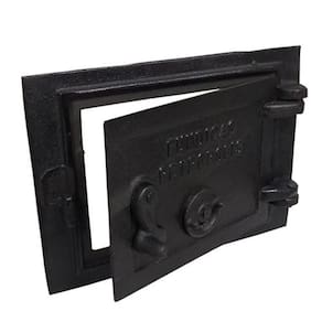 Porta Ferro Fundido Fornalha Cinzeiro Fogão A Lenha Suspiro Frontal 28x35cm