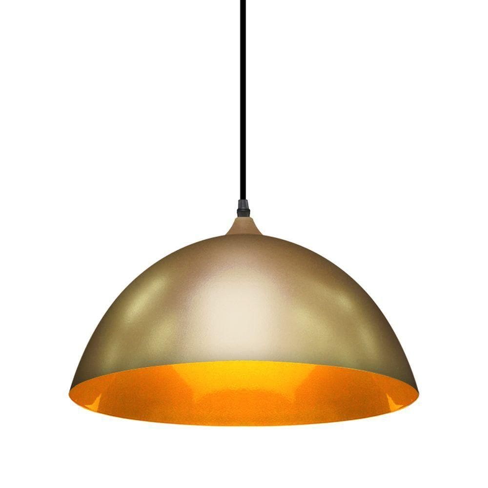 Lustre Pendente Taschibra Brooklyn E27 Bivolt Ouro