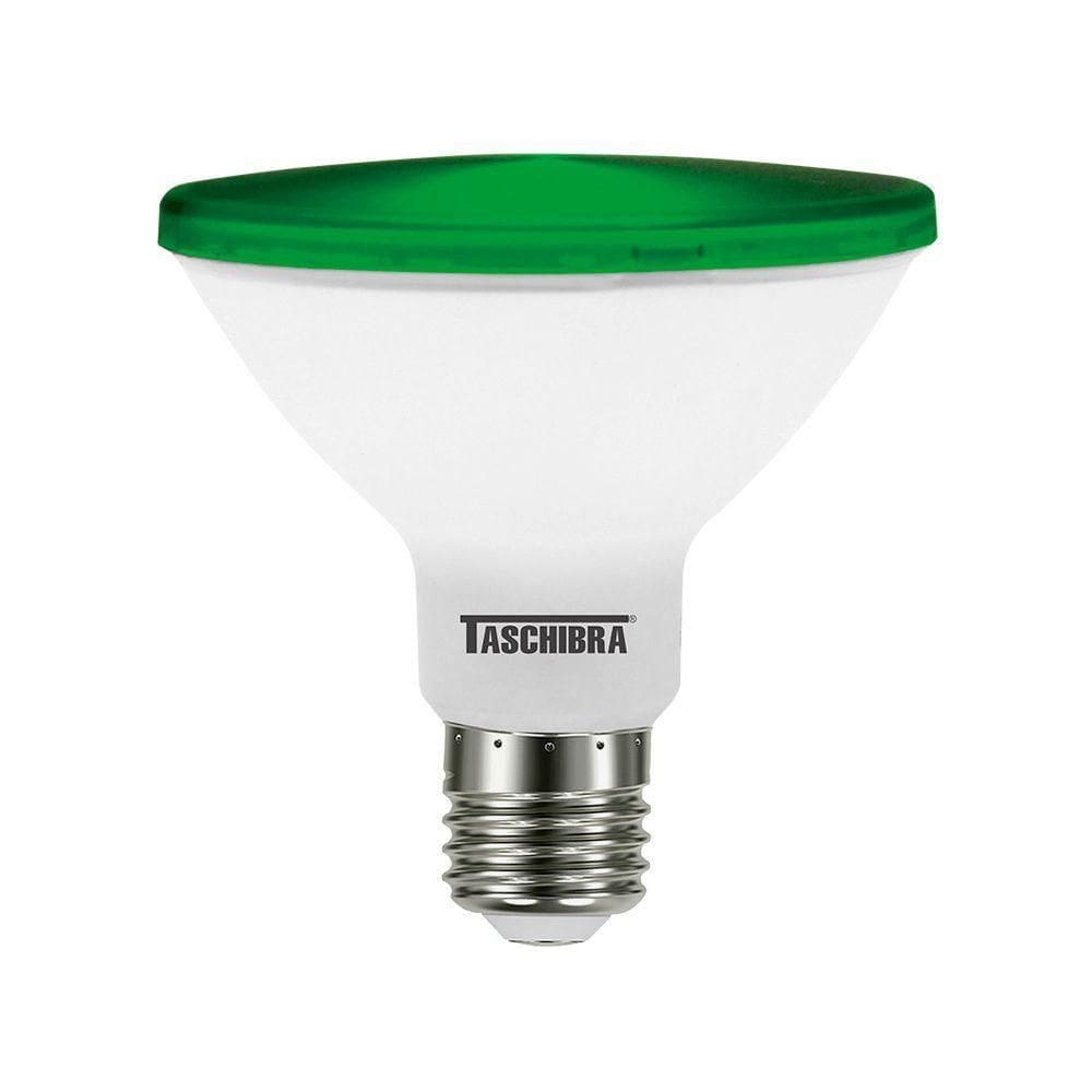 Lâmpada Led Taschibra Par 30 E27 Ip65 Verde Bivolt