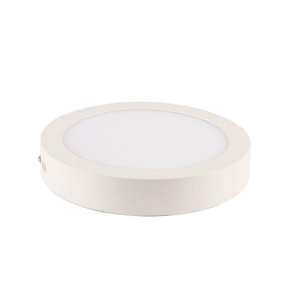 Painel De Led Redondo Sobrepor 24w Bivolt Blumenau 6500k Luz Fria