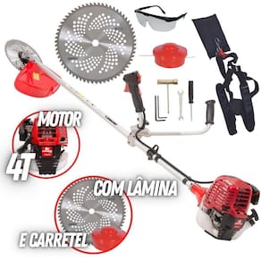 Roçadeira Kw330l4 Kawashima Profissional à Gasolina 4t 34cc