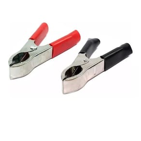 Kit 10 Pares Garra Jacaré Isolada GR 50mm PT/VM - Resistente