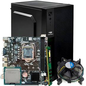 Kit Para Montagem de PC, Gabinete 31BK, Placa Mãe 1155 H61, Processador i5-3470 (3.40GHz ), Cooler, Memória 8GB DDR3