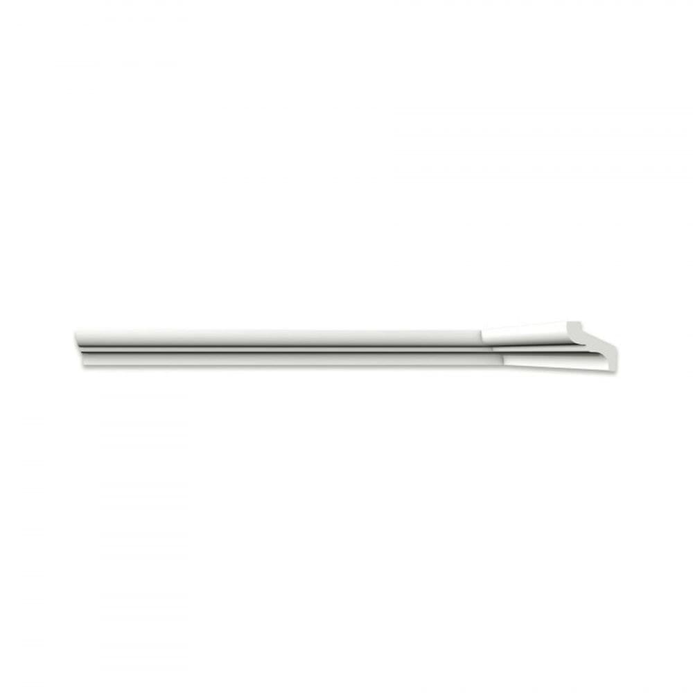 Kit com 3 Barras Roda Teto Perfil de Poliestireno S35 Homestar 6m Branco