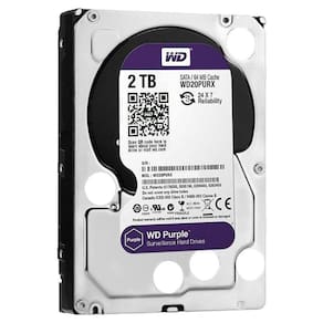HD Western Digital 2TB Purple Surveillance 3.5 SATA 3 - WD22PURX