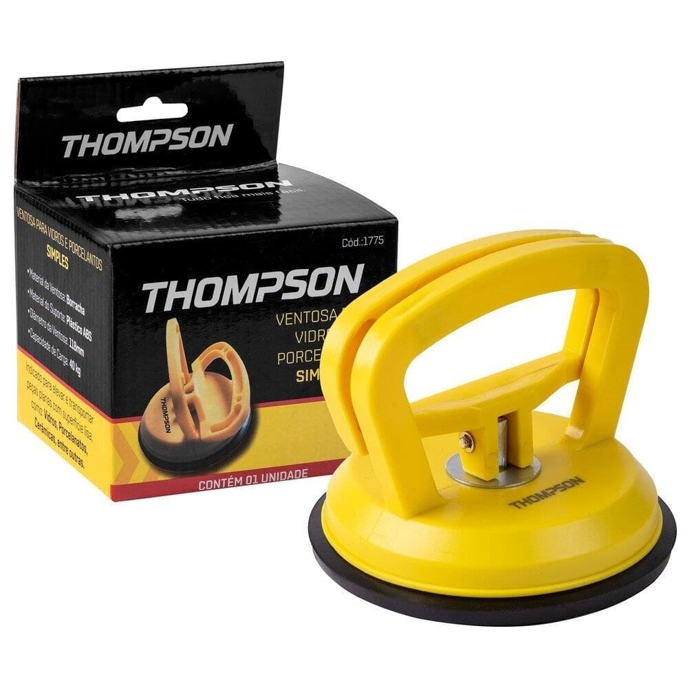 Ventosa Plastica Simples Thompson Para Vidros E Porcelantos