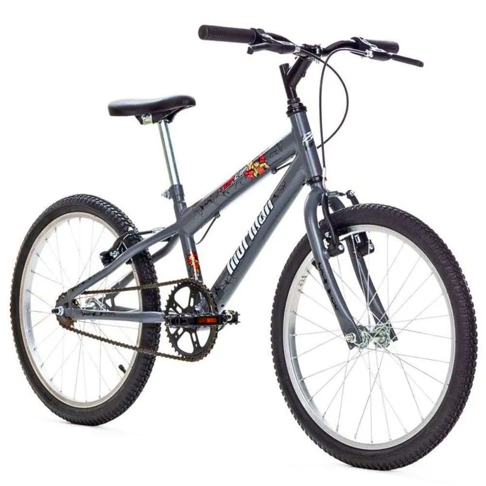 Bicicleta Infantil Aro 20 V-Brake Mtb Mormaii Grafite