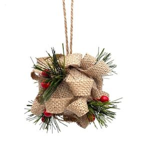 Enfeite Bola Rustica 10cm CV244431 Cazza