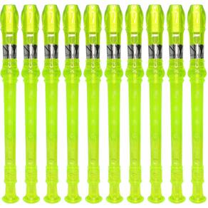 Kit 25 Flautas Doce Germânica Verde Translucida FL 20G G NY