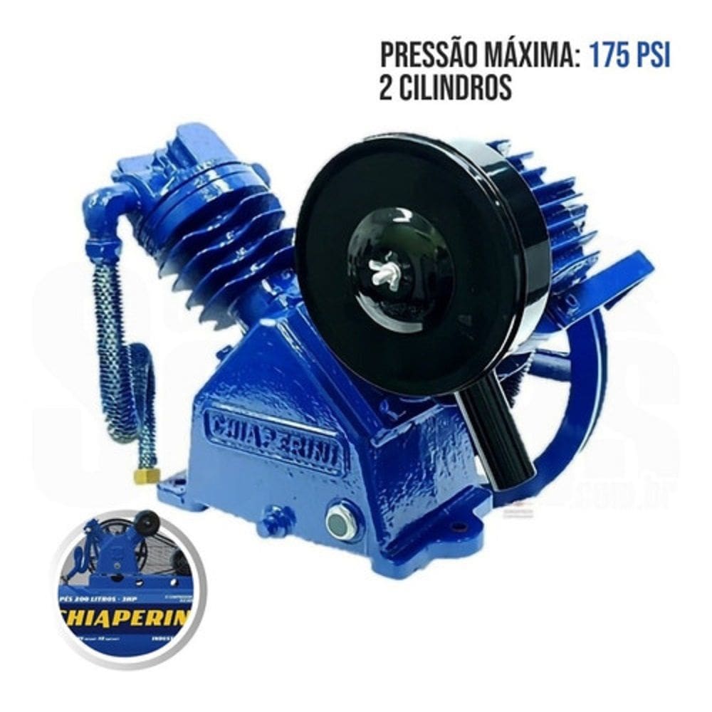 Cabeçote para Compressor De Ar Alta Pressão Sobre Base CJ15 + APV 15 Pés 3HP