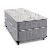 Cama Box Solteiro + Colchão Espuma Ortopédico D33 Piemonte 88x188x63cm - Maestro Colchões