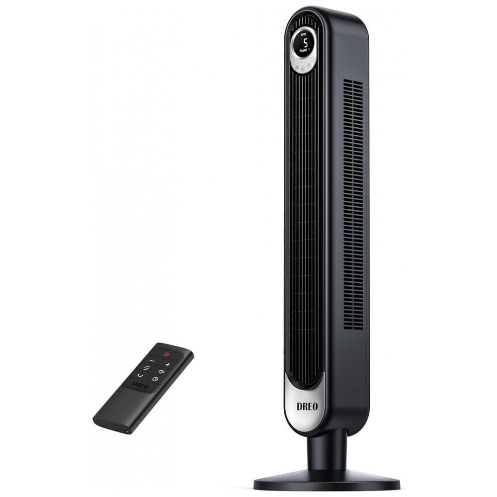 Ventilador em Torre, com Controle Remoto e Display de LED, 6 Velocidades, 110V 45W, DREO DR HTF001, Preto