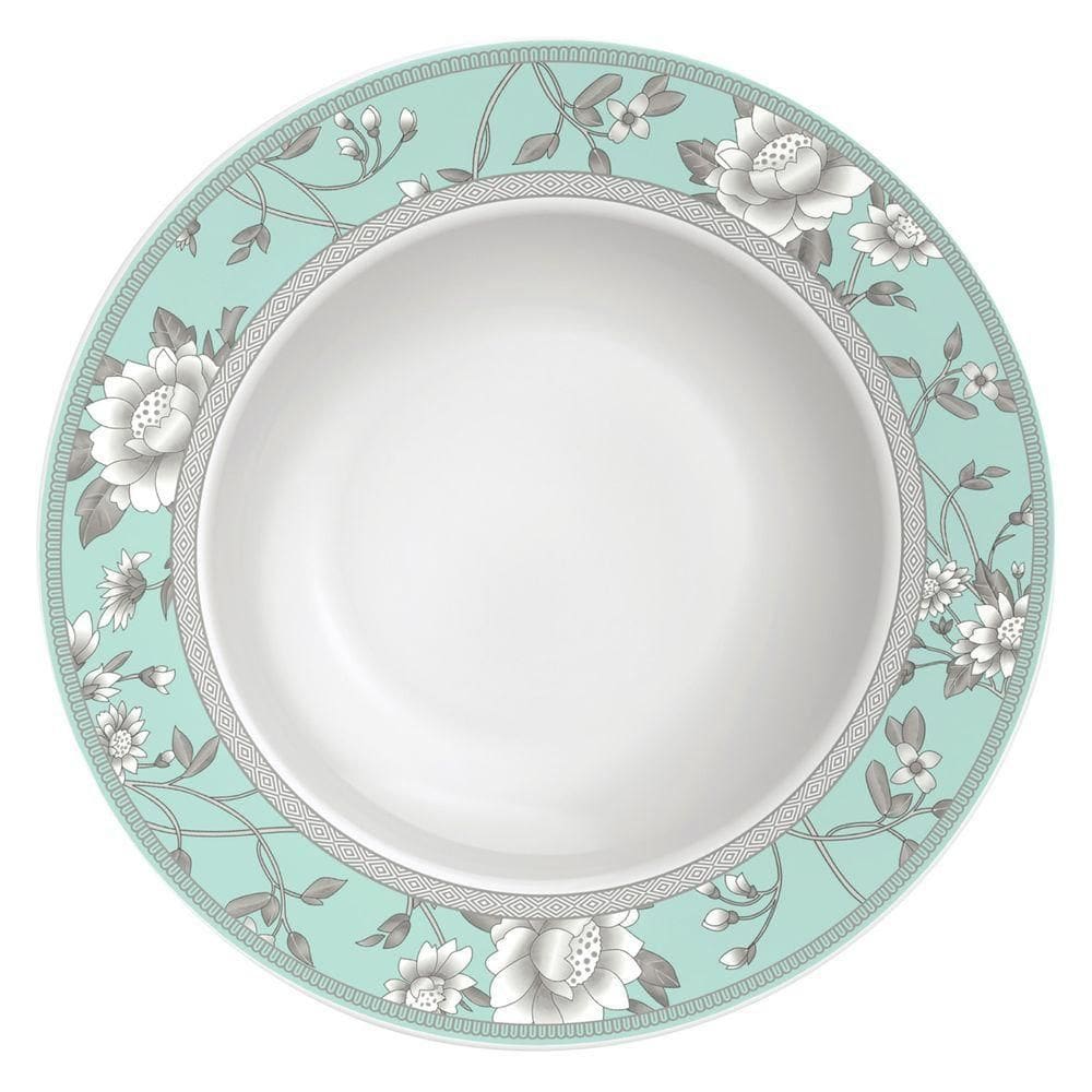 Prato Fundo De Porcelana Decorada Helen 23cm 1un Tramontina