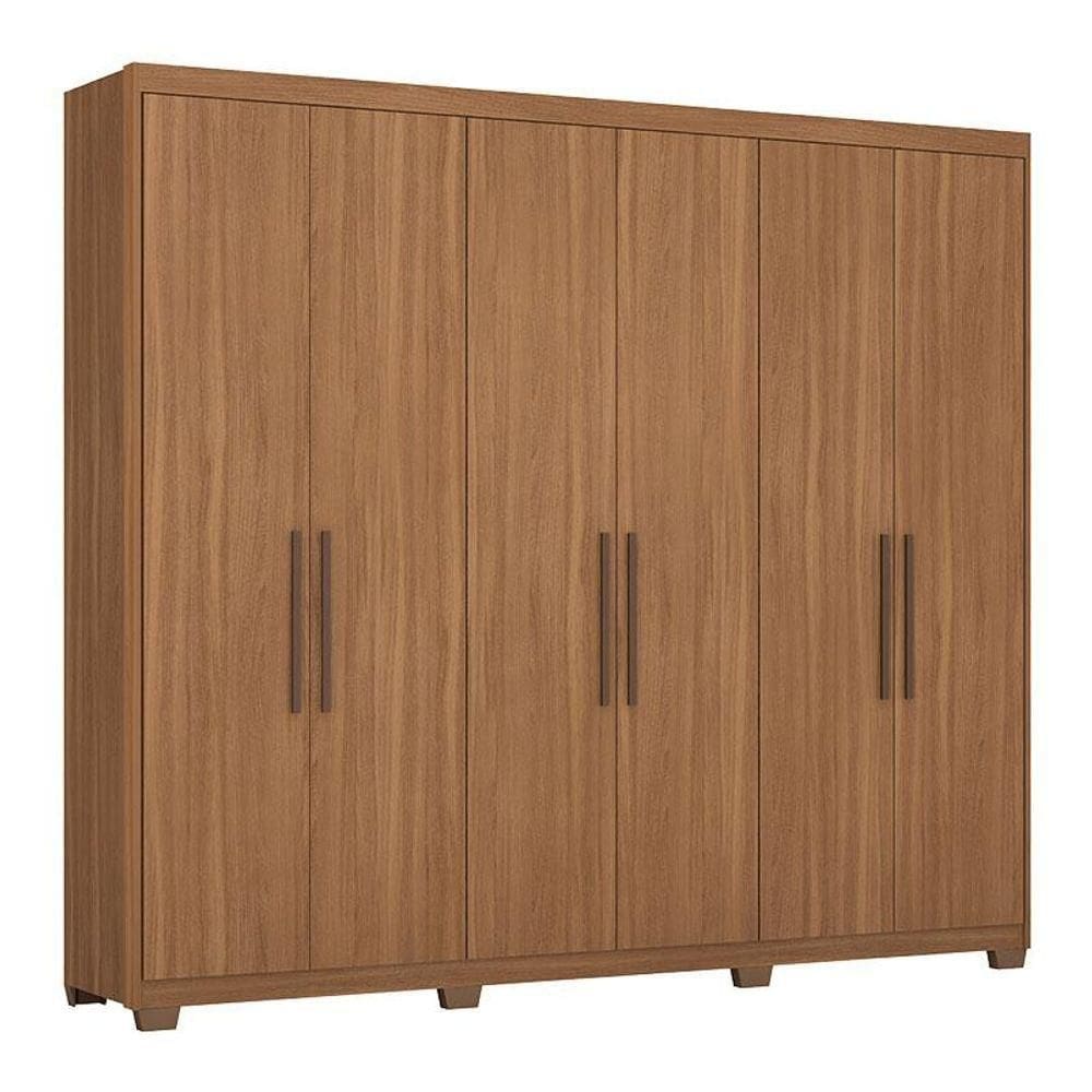 Guarda Roupa Casal Sumatra Com Pés Amêndola Touch - Demóbile