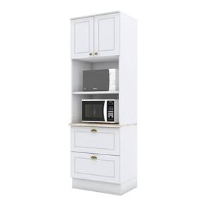 Torre Quente 2 Fornos Nova York Branco Com Tampo Calcare - Henn
