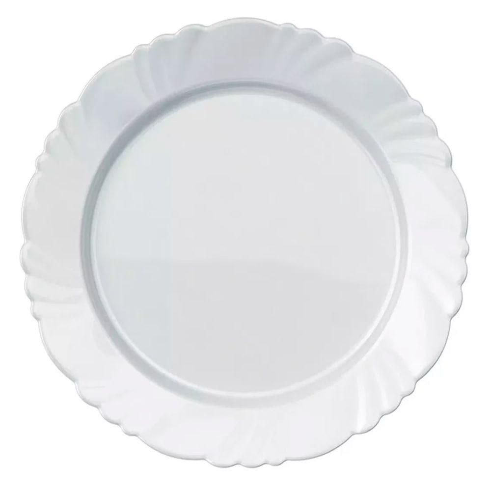Jogo De Pratos Fundo Duralex Opaline Pétala 23,5 Cm 24 Peças - Nadir