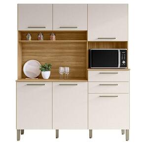 Cozinha Ambiente Montesa 6 Portas E 2 Gavetas Freijó Soft - Kits Paraná