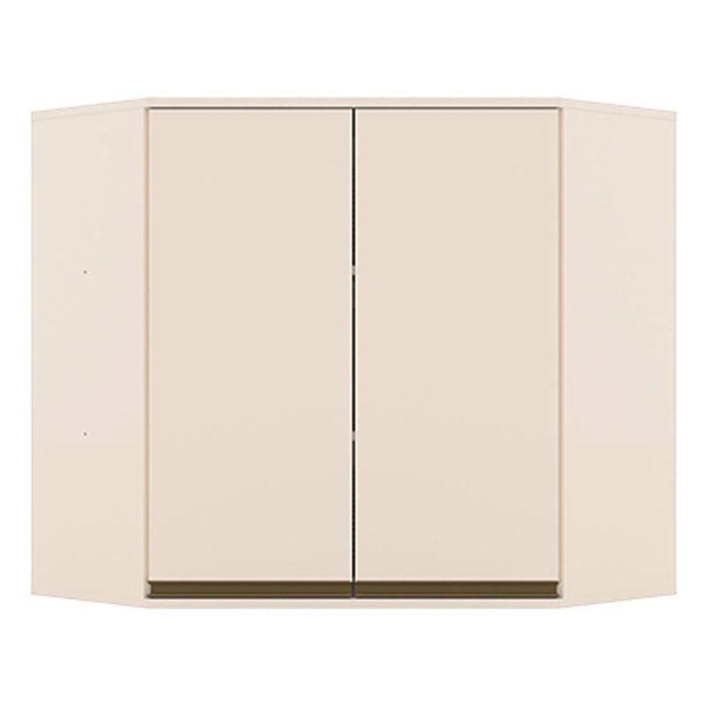 Armário Aéreo Canto Oblíquo 2 Portas 83 Cm Connect Off White - Henn