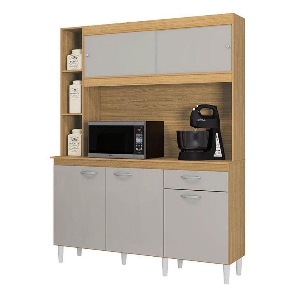 Cozinha Kit Duda 140 Cm Damasco Off White - Poquema