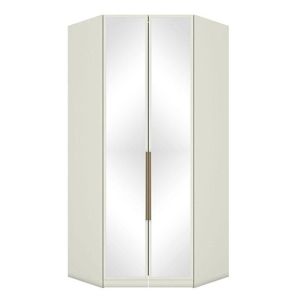 Armário De Canto Closet 2 Portas Com Espelhos Seletto Areia - Henn