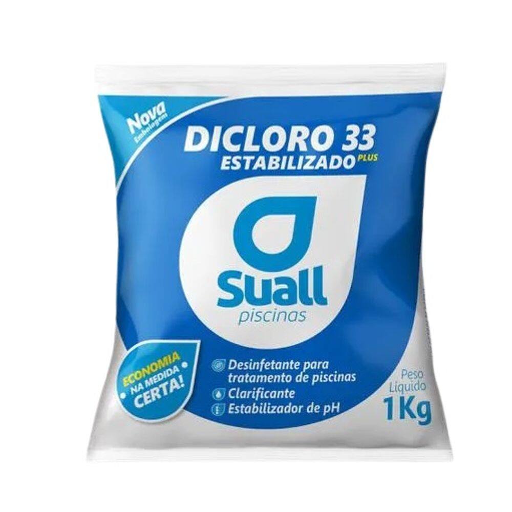 Cloro Piscina Granulado Estabilizado Dicloro 33 1Kg Suall