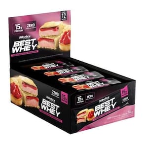 Best Whey Bar 15g Protein (Caixa c/ 12un de 62g) Atlhetica Nutrition