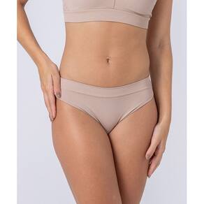 Calcinha sem costura modelo biquini em microfibra