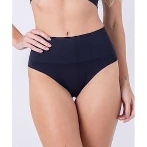Calcinha sem costura cintura alta com reforço na barriga