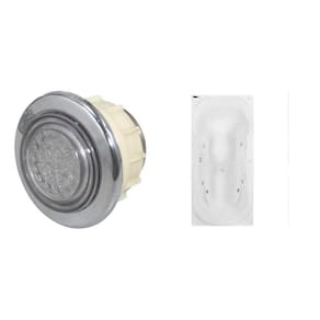 Banheira de Hidromassagem Due Gran Luxo 150x90x50cm - P3 - 110v - com Aquecedor e Cromoterapia Branco