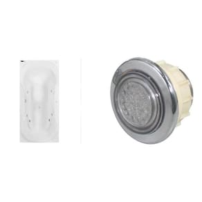 Banheira de Hidromassagem Due Gran Luxo 150x90x50cm - P4 - 220v - sem Aquecedor e Cromoterapia Branco