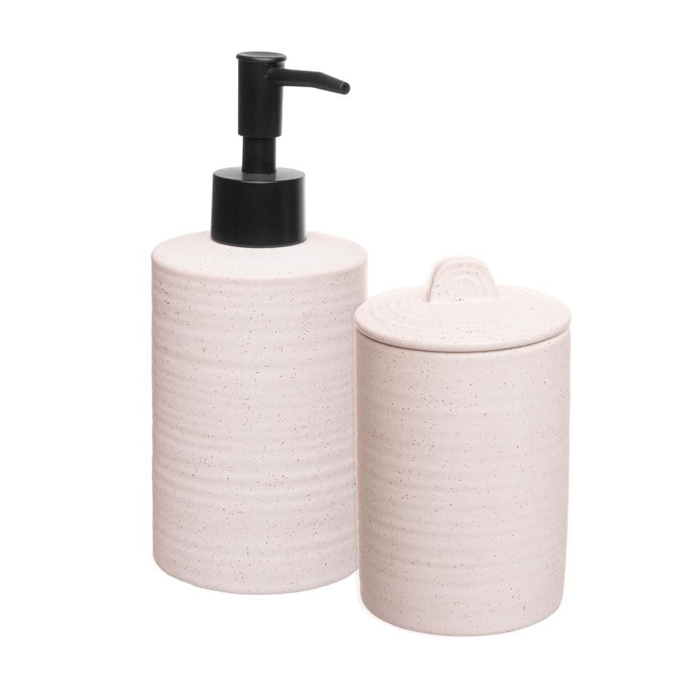 Conjunto 2 Peças para Banheiro de Cerâmica Sand Branco